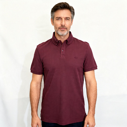 картинка Поло мужское МО 63247-70394 бордо интернет-магазине - Лавина